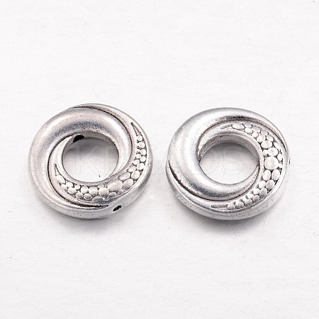 Tibetan Style Alloy Donut Bead Frames LS-TIBEB-5723-AS-NR-1
