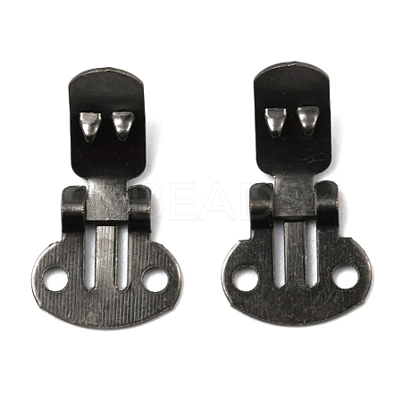 Iron Flat Blank Shoe Clips IFIN-WH0072-01C-B-1