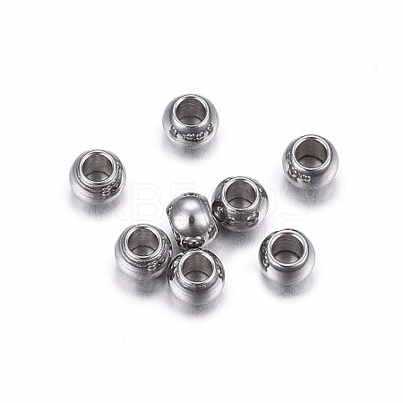 Tarnish Resistant 202 Stainless Steel Beads STAS-H467-07P-1
