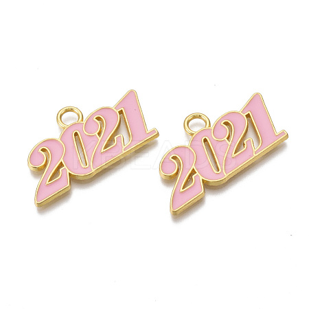 Alloy Enamel Pendants PALLOY-T078-03D-1
