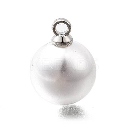 ABS Plastic Imitation Pearl Pendants FIND-H052-01F-04P-1