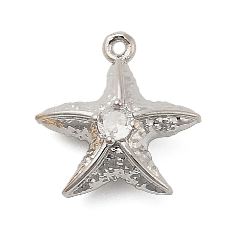 Brass Micro Pave Cubic Zirconia Pendants KK-I380-06P-1
