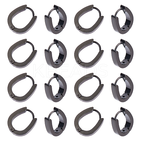 10 Pairs 304 Stainless Steel Hoop Earrings EJEW-UN0001-73-1