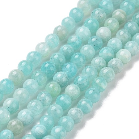 Natural Amazonite Round Beads Strands X-G-A025-01A-1