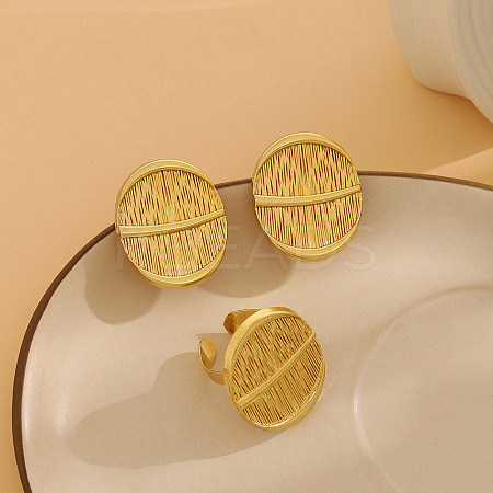 Alloy Stud Earrings & Cuff Rings FS-WGD31BF-07-1