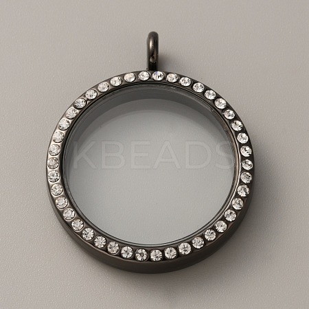 Alloy Crystal Rhinestone Locket Pendants FIND-WH0061-78EB-1