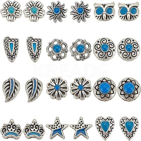 7Pcs 7 Colors Brass Cubic Zirconia Pendants KK-DR0001-03-1
