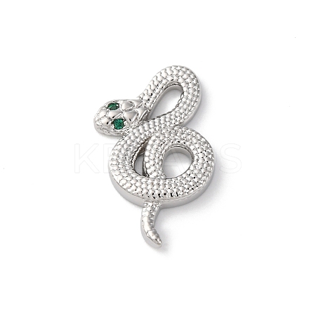 Brass Pave Clear Cubic Zirconia Pendants LS-KK-V016-16P-1