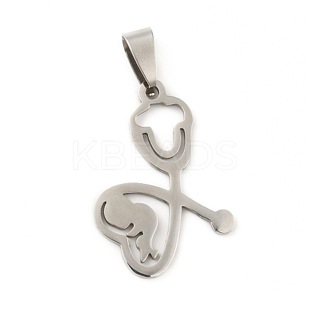 Non-Tarnish 201 Stainless Steel Pendants LS-STAS-D190-09P-1