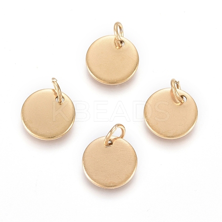 Ion Plating(IP) 304 Stainless Steel Charms EJEW-L238-03C-G-1