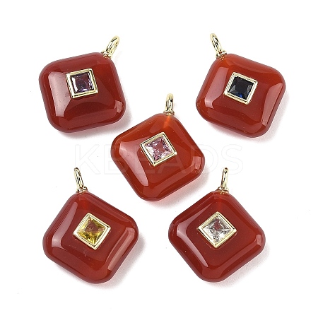 Natural Carnelian Pendants G-K372-05G-10-1