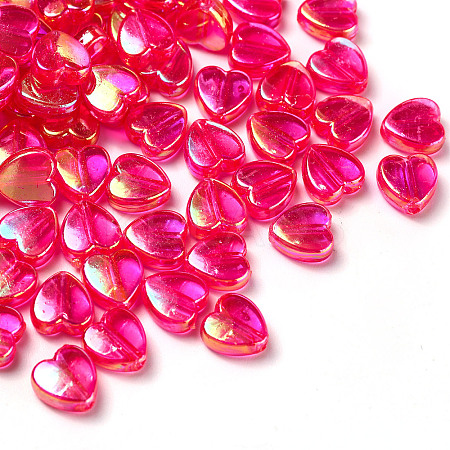 100Pcs Eco-Friendly Transparent Acrylic Beads TACR-YW0001-07B-1