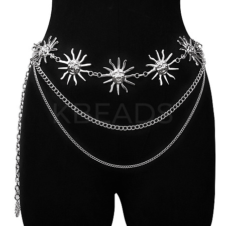 Alloy Sun 3-Layer Waist Chain Belts WG436AA-02-1