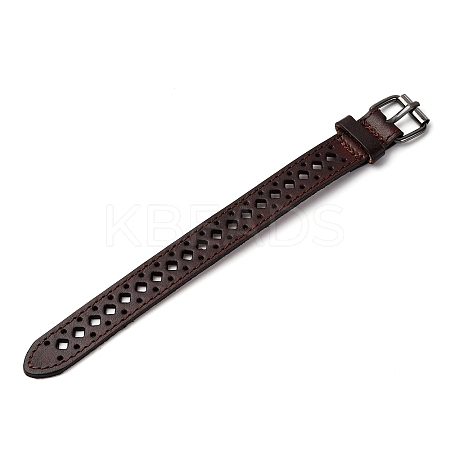 Vintage Hollow Out Leather Bracelet for Men - Unique Cycling Accessory ST5095914-1