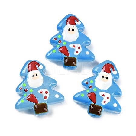 Christmas Theme Handmade Lampwork Beads LAMP-I027-07J-1