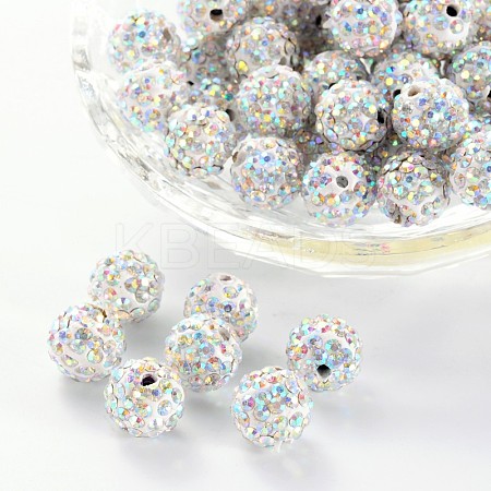 Pave Disco Ball Beads LS-X-RB-A130-10mm-11-1