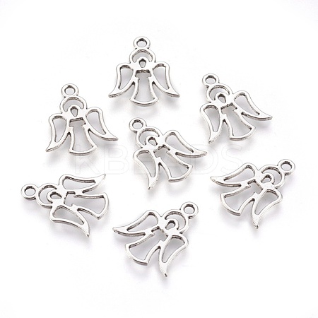 Tibetan Style Alloy Pendants X-TIBEP-A15023-AS-RS-1