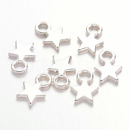 Tibetan Style Alloy Stamping Blank Tag Charms Pendants X-TIBEP-A123046-S-FF-1