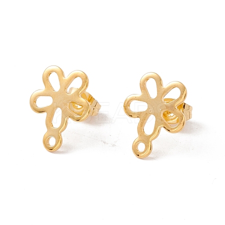 201 Stainless Steel Stud Earring Findings EJEW-A071-06G-1