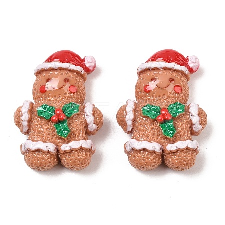 Christmas Opaque Resin Cabochons CRES-Z015-01B-1