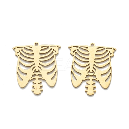 201 Stainless Steel Pendants STAS-I332-07G-1