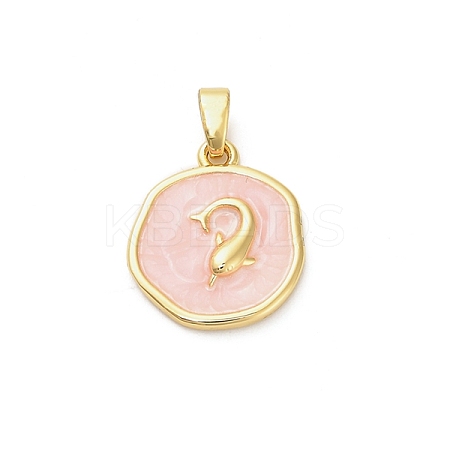 Brass Enamel Pendants KK-M314-08B-G02-1