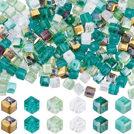 300Pcs 6 Colors Electroplate Glass Beads EGLA-SC0001-36A-1
