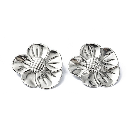 Non-Tarnish 304 Stainless Steel Stud Earrings STAS-L024-004P-01-1