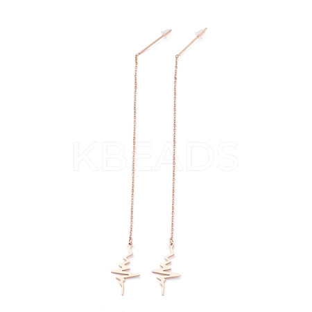304 Stainless Steel Ear Thread STAS-P251-09RG-1