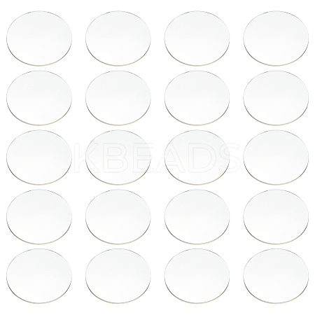 Flat Round Acrylic Chassis Display Pedestals DIY-FG0005-55A-1