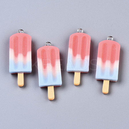 Rainbow Resin Pendants X-CRES-S359-30C-1