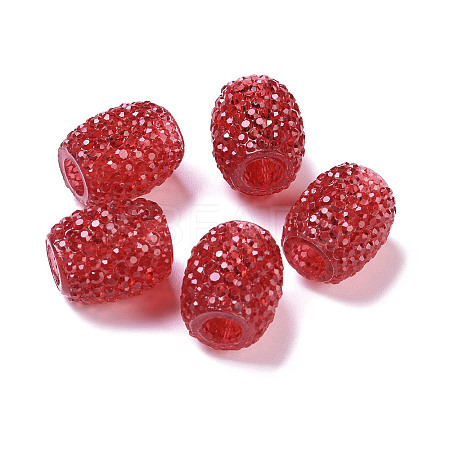 Transparent Resin European Jelly Colored Beads RESI-B025-01A-01-1