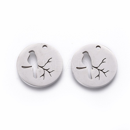 Non-Tarnish 201 Stainless Steel Pendants STAS-F231-034P-1