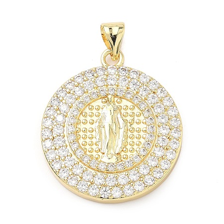Brass Micro Pave Cubic Zirconia Pendants KK-H539-17A-03-1
