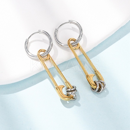 304 Stainless Steel Hoop Earrings for Women SA-CBA7B26-03GP-02-1