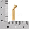 Natural White Shell Alphabet Pendants STAS-M338-02G-I-3