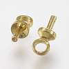 Brass Peg Bails Pendants X-KK-F739-02G-2