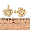Brass Micro Pave Cubic Zirconia Openable Pendants KK-D012-02G-3