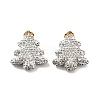 Christmas Tree Polymer Clay Rhinestone Beads CLAY-NH0001-10B-1
