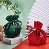 Velvet Jewelry Bags with Drawstring & Plastic Imitation Pearl TP-NB0001-20A-2