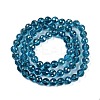 Transparent Electroplate Glass Beads Strands EGLA-N002-31-H07-2