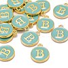 Golden Plated Alloy Enamel Charms X-ENAM-S118-05B-4