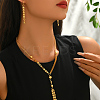 Vintage Alloy Hollow Round Tassel Earrings & Necklaces for Women GB9842-4