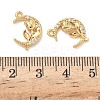 Brass Micro Pave Cubic Zirconia Pendants KK-A281-14G-3