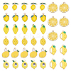 40Pcs 8 Styles Alloy Enamel and Resin Pendants ENAM-ME0001-56-1