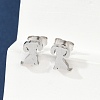 Tarnish Resistant 304 Stainless Steel Puppy Stud Earrings X-EJEW-F227-05P-4
