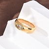 304 Stainless Steel Wide Band Finger Rings RJEW-F201-03G-03-5