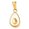 Ion Plating(IP) 304 Stainless Steel Enamel Pendants STAS-Z113-13G-02-1