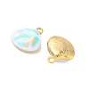 304 Stainless Steel Enamel & Glitter Powder Pendants STAS-Q119-04G-05-2