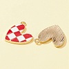 6Pcs 3 Colors Alloy Enamel Pendants ENAM-FS0001-48-3